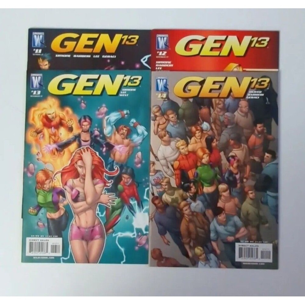 Run Of 4 2007 Wildstorm Gen13 Comics #11-14 VF/NM